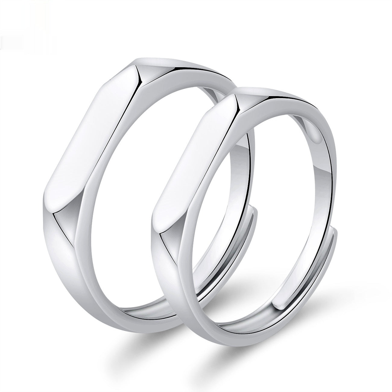 Moissanite Engagement Couple Couple Rings