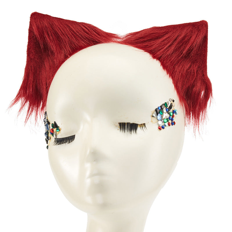 Gothic Handmade Animal Ears Cat Ear Hairpin Headdress